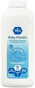 MED PRIDE Hypoallergenic 22oz Baby Powder 100% Talc Free with Aloe Vera & Vitamin E- Pure Cornstarch Absorbent Baby Powder for Moisture Protection, Diaper Rash & Chaffing- Paraben-Free