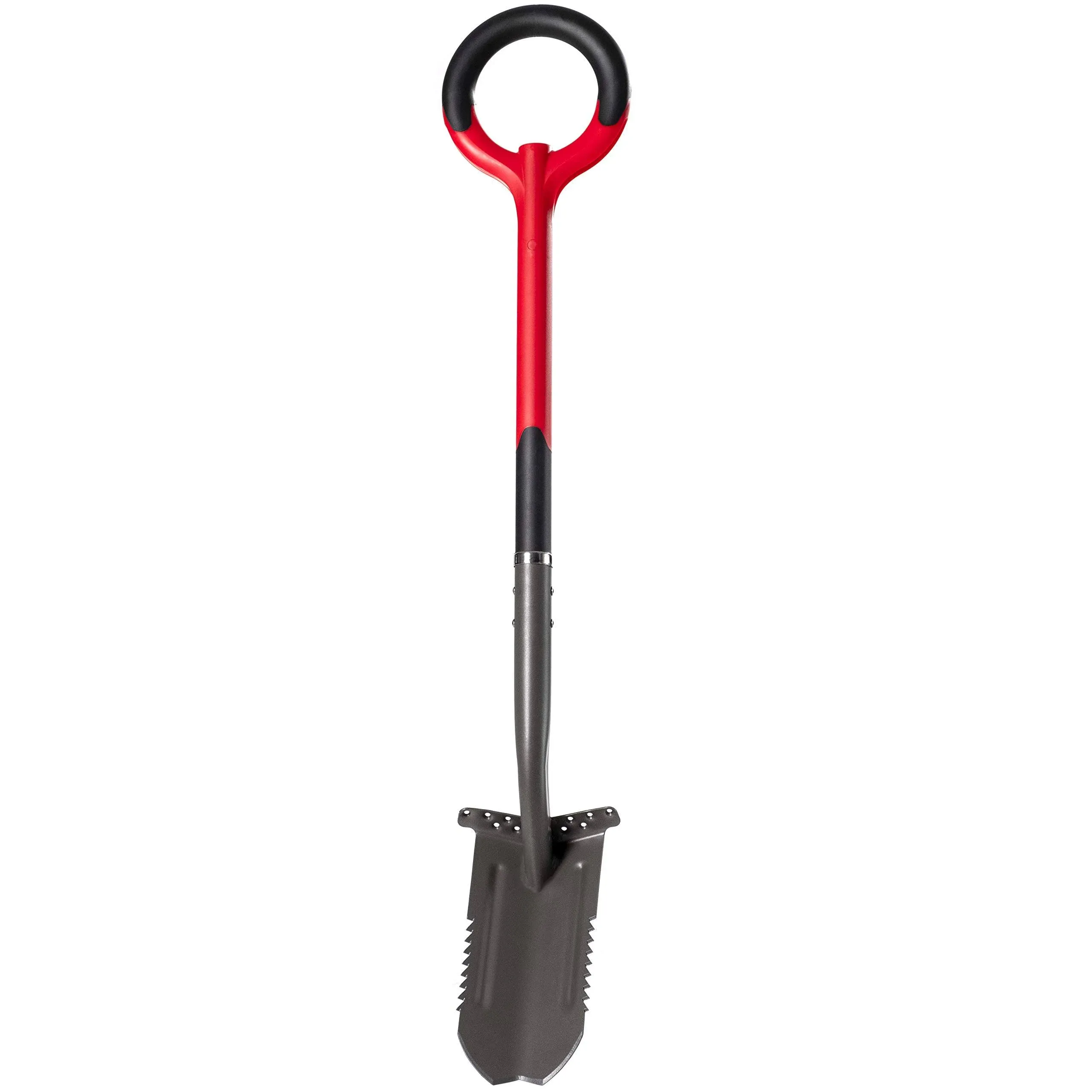 Radius Garden 23711 Root Slayer 42-Inch Carbon Steel Trench Spade, Red