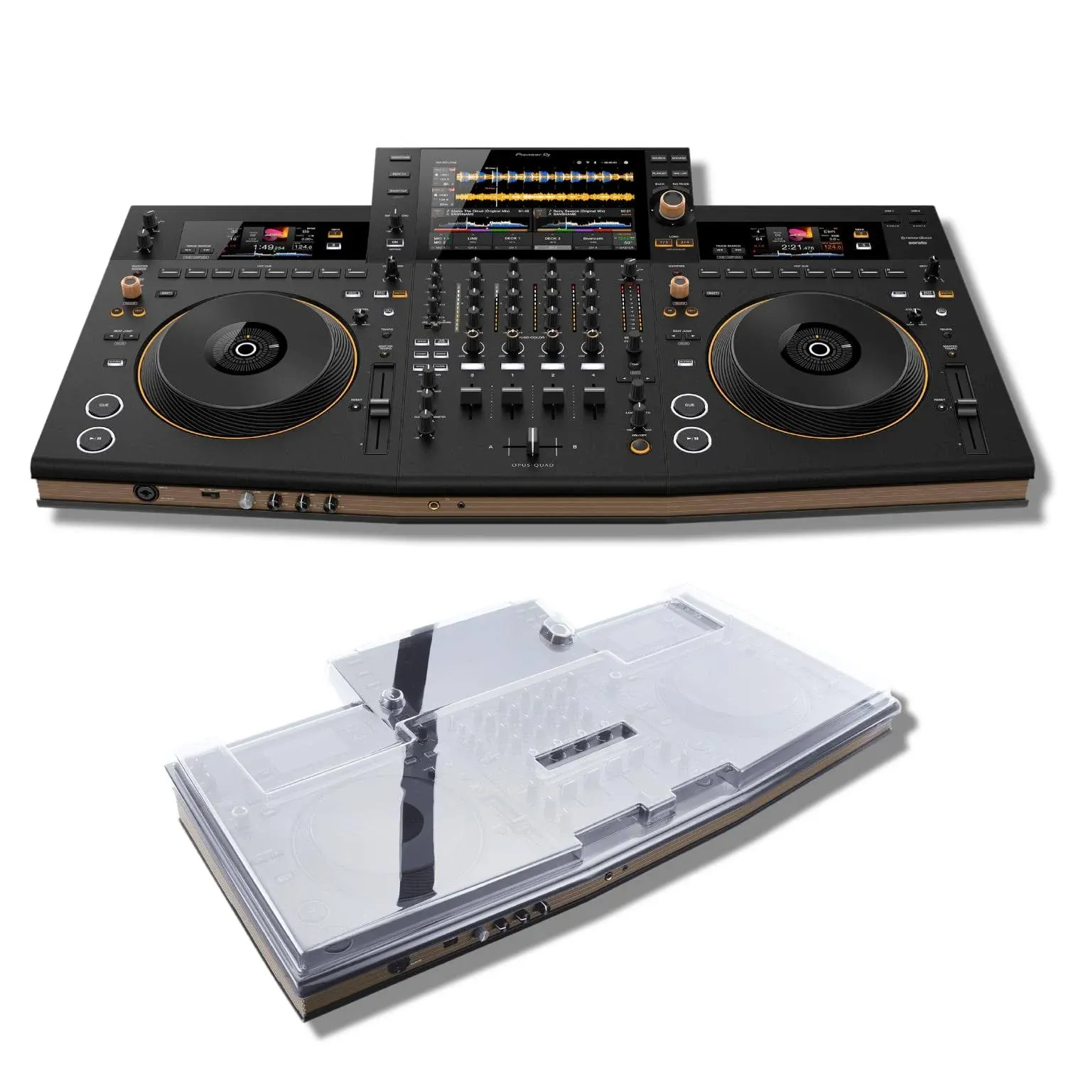 Pioneer OPUS-QUAD Professional All-In-One DJ System with Decksaver DS-PC-OPUSQUAD Polycarbonate Cover for Pioneer OPUS-QUAD | Reverb