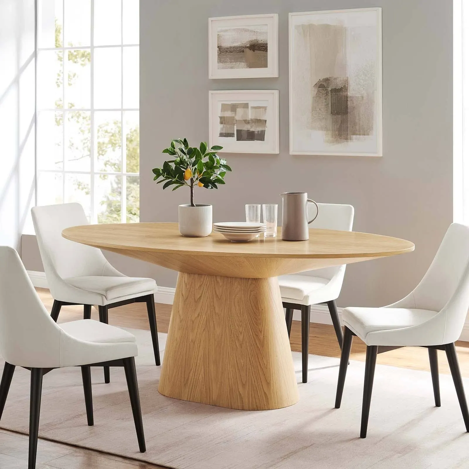 Modway Provision 75" Oval Dining Table