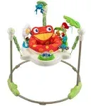 Fisher-Price Baby Bouncer Rainforest Jumperoo Activity Center with Music Lights Sounds and Developmental Toys