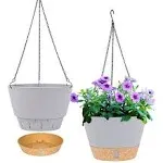 Qcqhdu 2 Pack Hanging Planters Set