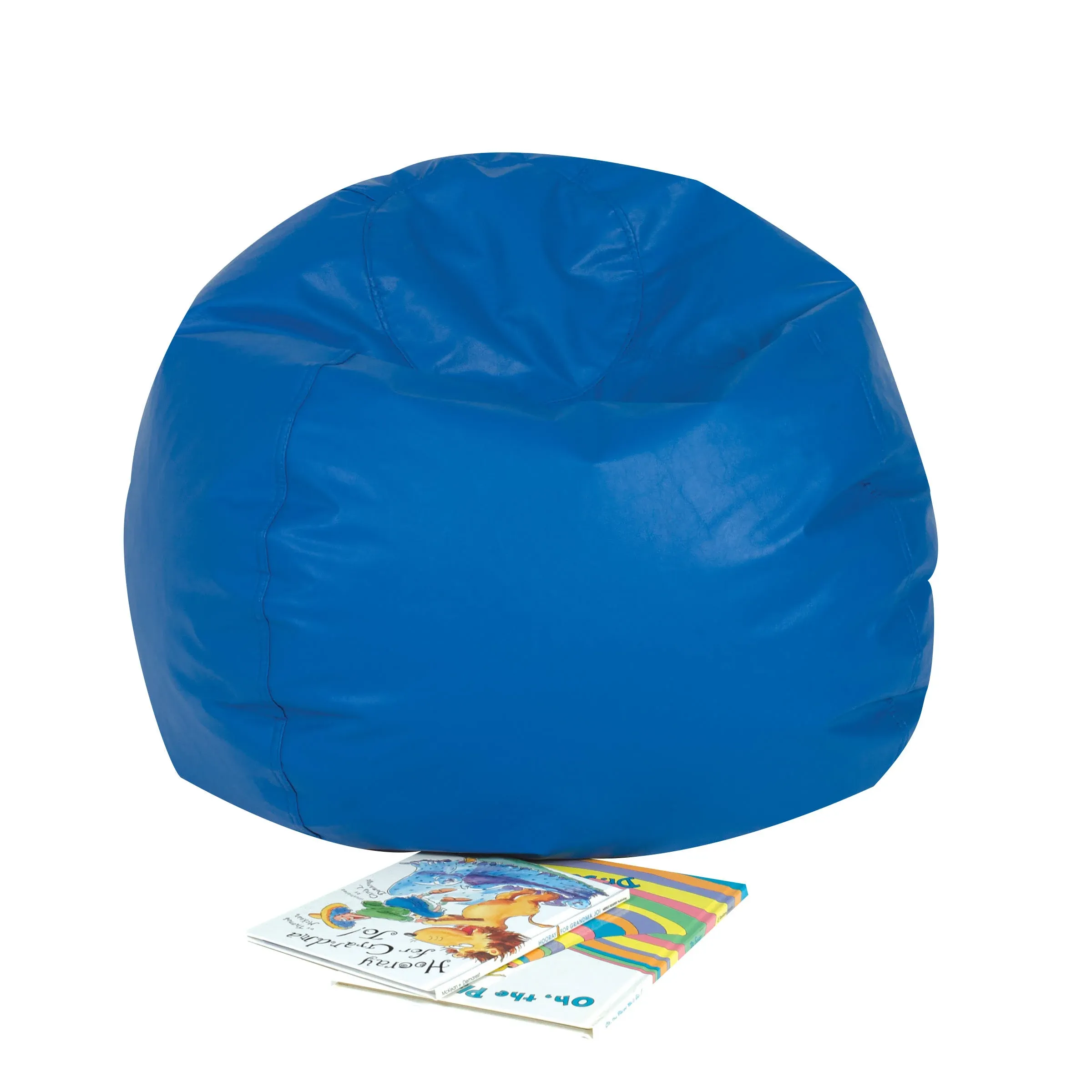 Children's Factory Kids Bean Bag Chairs, Flexible Seating Classroom Furniture, Comfy Kids Chairs, 26", Blue