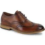 STACY ADAMS Boys Cognac Oxford dress shoes size 4M