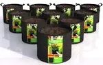 Utopia Home 10 Pack 5 Gallon Grow Bags, 300G Thickened Nonwoven Plant Fabric Pots for Outdoor, Grow Pots, Garden Plant Bags, Aeration Fabric Planters for Fruits, Vegetables and Flowers