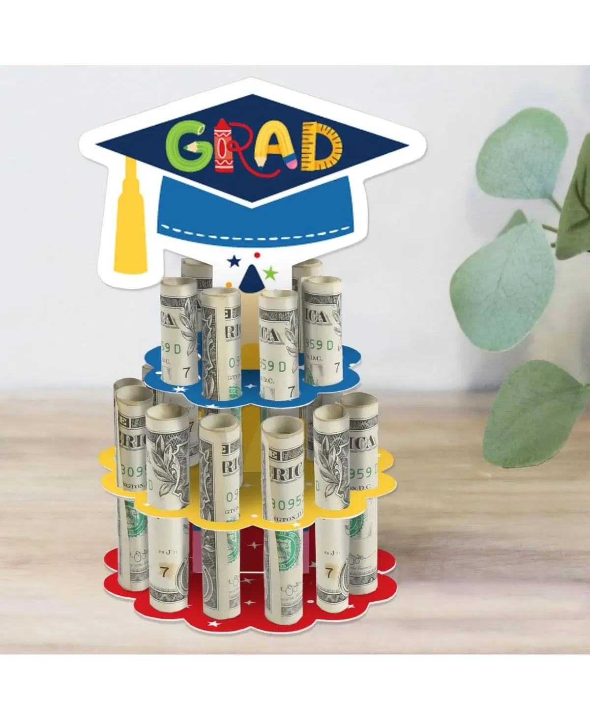 Elementary Grad DIY Kids Graduation Party Money Holder Gift Cash Cake