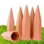 Remiawy Plant Watering Devices 6 Pack Terracotta | adamsbargainshop