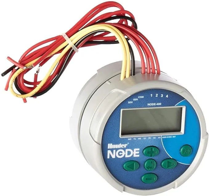 Hunter NODE-400 9V Battery Operated Controller Timer 4 Station NODE-400