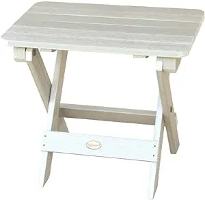 highwood AD-TBS1-WAE Adirondack Folding Side Table, Whitewash