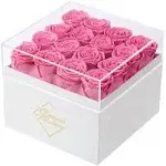 Handmade Preserved Real Roses in a Gift Box - 16 roses - Preserved Flowers