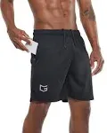 G Gradual Men's 7" Workout Running Shorts Quick Dry Lightweight Gym Shorts with Zip Pockets