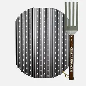 GrillGrate Grill Grate for 22" Weber Kettle and Napoleon Kettle | Hard Anodized Aluminum | Weber Grill Accessory | Napoleon Grill Accessory | 20" Grill Grate Panels for 22" Weber Kettle