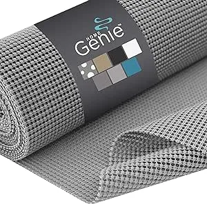 Home Genie Original Drawer and Shelf Liner, Non Adhesive Roll, 12 inch x 20 ft, Durable and Strong, Grip Liners for Drawers, Shelves, Cabinets, Pantry