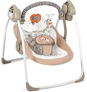 Baby Swings for Infants, Baby Swing Newborn, Baby Swing with Intelligent Music Vibration Box, Infant Swing Load Resistance: 6-25 lb, Applicable Object: 0-9 Months