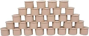 SummitLink Pool Cover Compatible for Fence Hole Deck Patio Ground Pool Caps (30pcs, Beige)