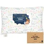 KeaBabies Jumbo Toddler Pillow with Pillowcase in Narwhal 