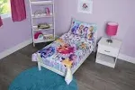 My Little Pony 4 Piece Toddler Bedding Set - Includes Quilted Comforter, Fitted Sheet, Top Sheet, and Pillow Case Character Design for Toddler Bed 