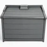 BenchSentry by Genie Package Delivery Box for Outside - Protects Packages from Theft and Weather Damage - Slate