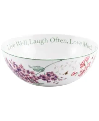 Lenox Butterfly Meadow Sentiment Serving Bowl