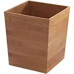 Interdesign Formbu Wastebasket Trash Can Bamboo