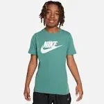 Nike Big Boys' Sportswear Cotton Tee, Green, Size: Small