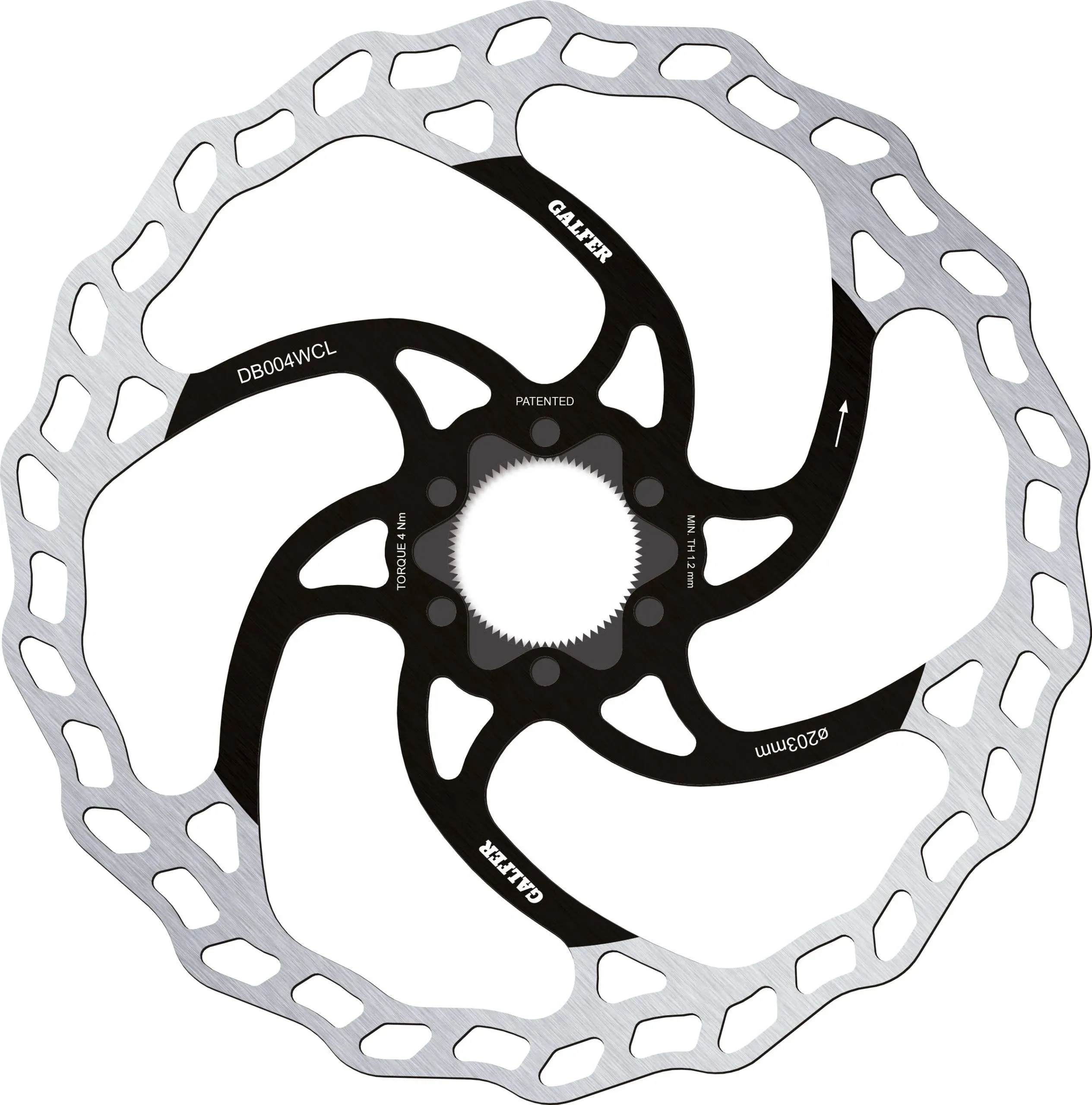 Galfer Wave Centerlock Disc Brake Rotor, 203mm