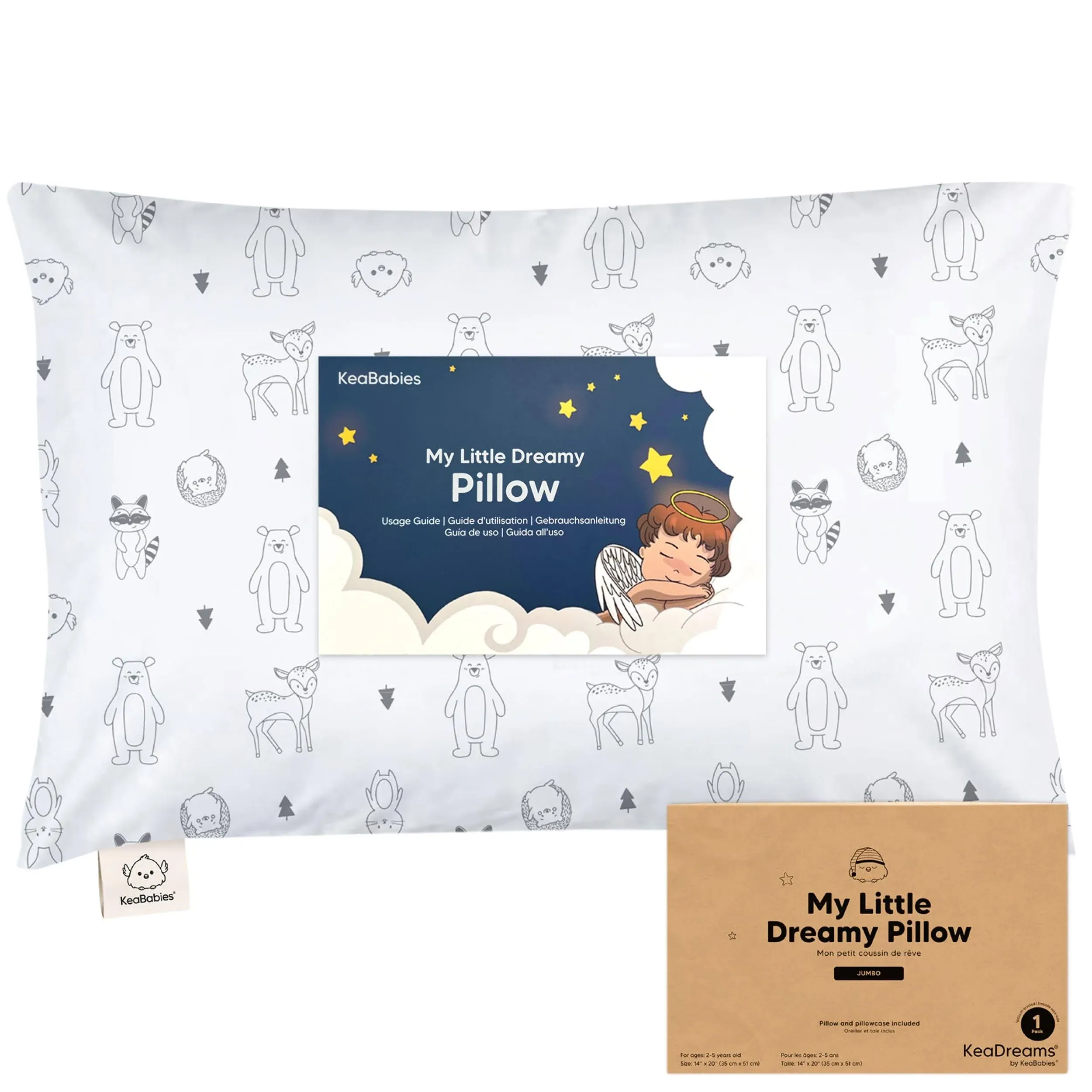 Jumbo Toddler Pillow With Pillowcase In Keafriends