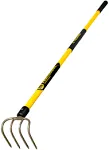 Truper 30030 Tru Pro 4-Tine Forged Cultivator, 5-Inch Head, 60-Inch Fiberglass Handle