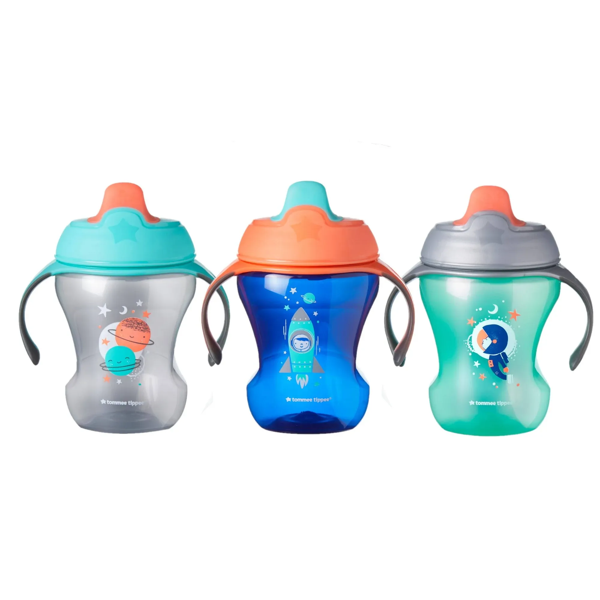 Tommee Tippee Infant Trainer Sippee Cup with Removable Handles, Boy – 7+