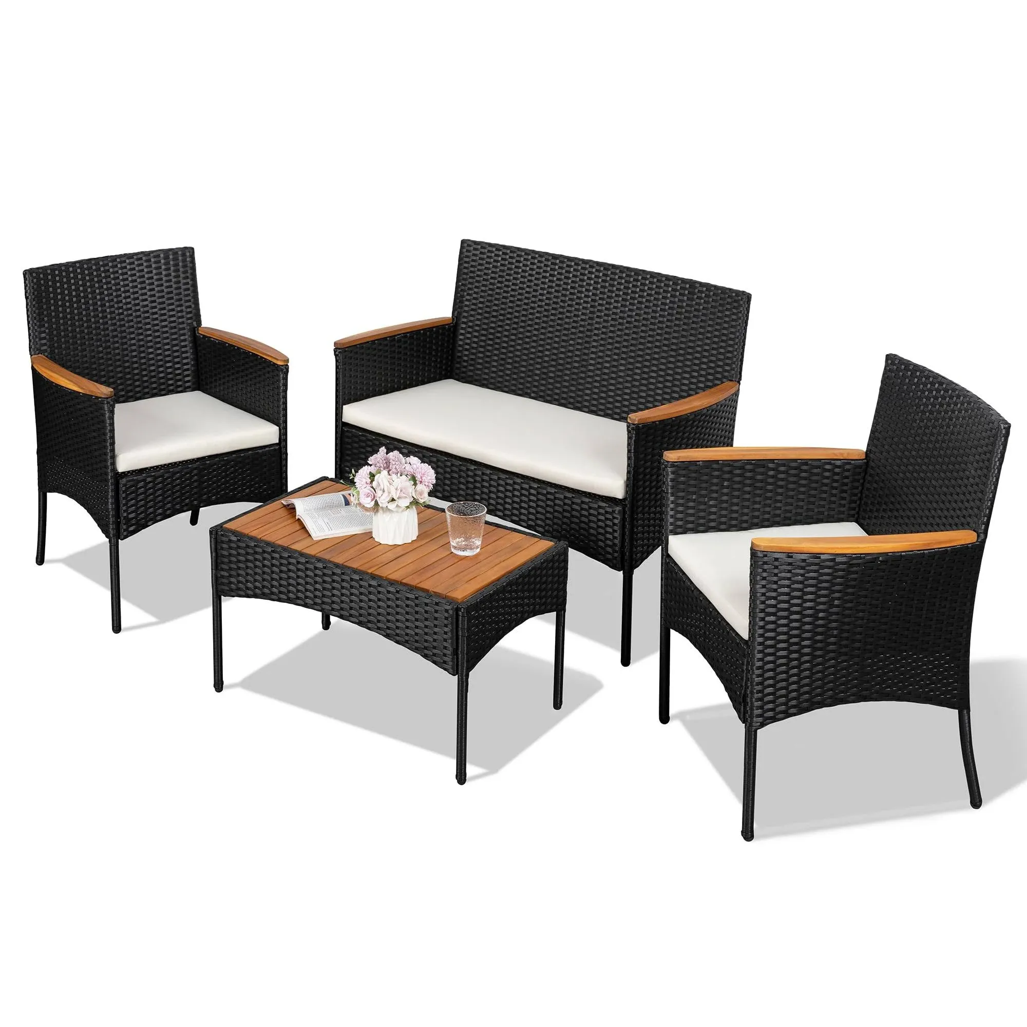 Shintenchi 4-Piece Patio Furniture Set