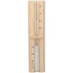 Navaris Sauna Hourglass Sand Timer - 15 Minutes Wood Sand Timer for Saunas - Wall-Mounted 15 Minute Hour Glass Made of Pine Wood 11.6" x 2.95" x 1.57"