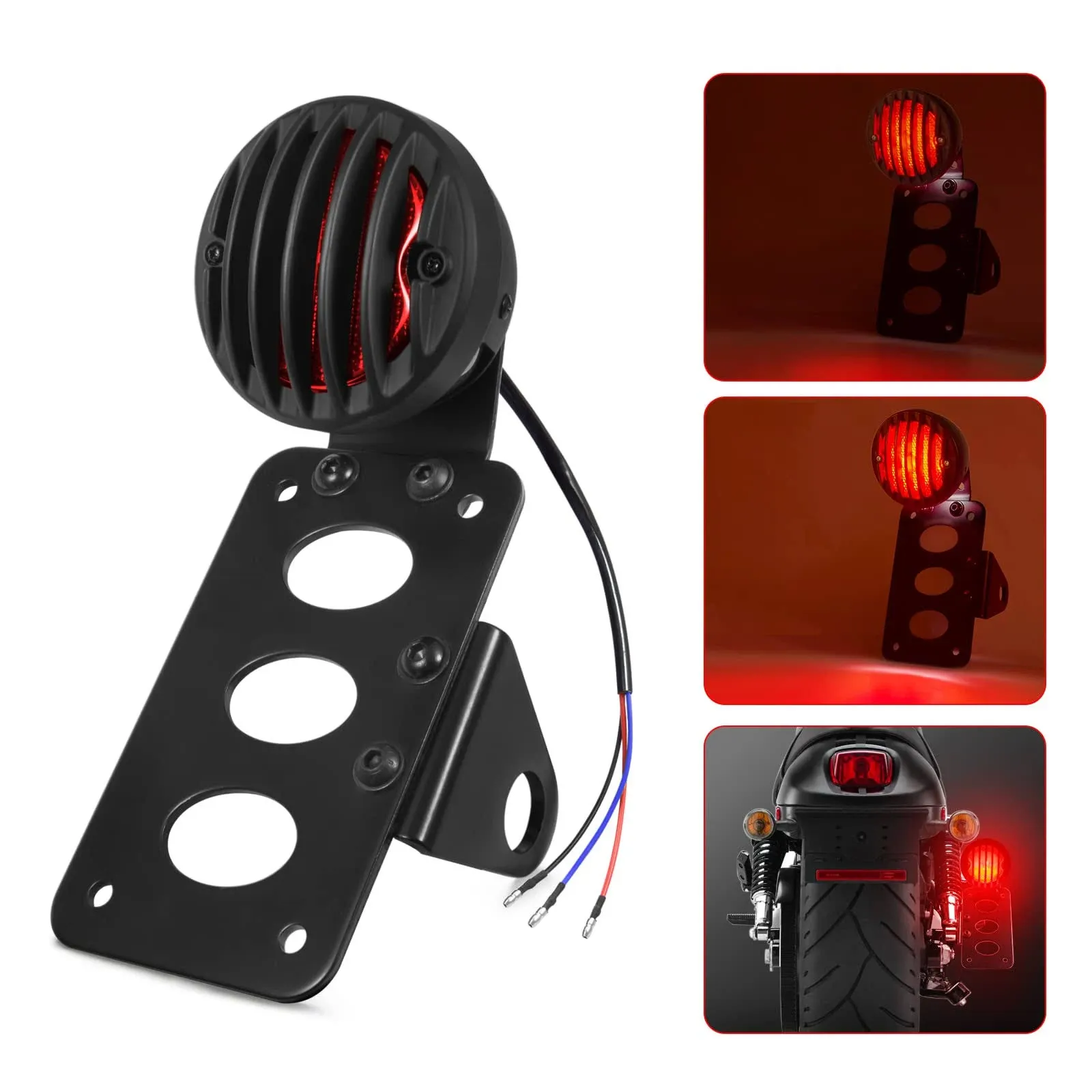 Amazicha 1" Motorcycle LED Tail Brake Light