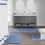 Marshmallow Bath Rug - Navy - Madison Park Signature