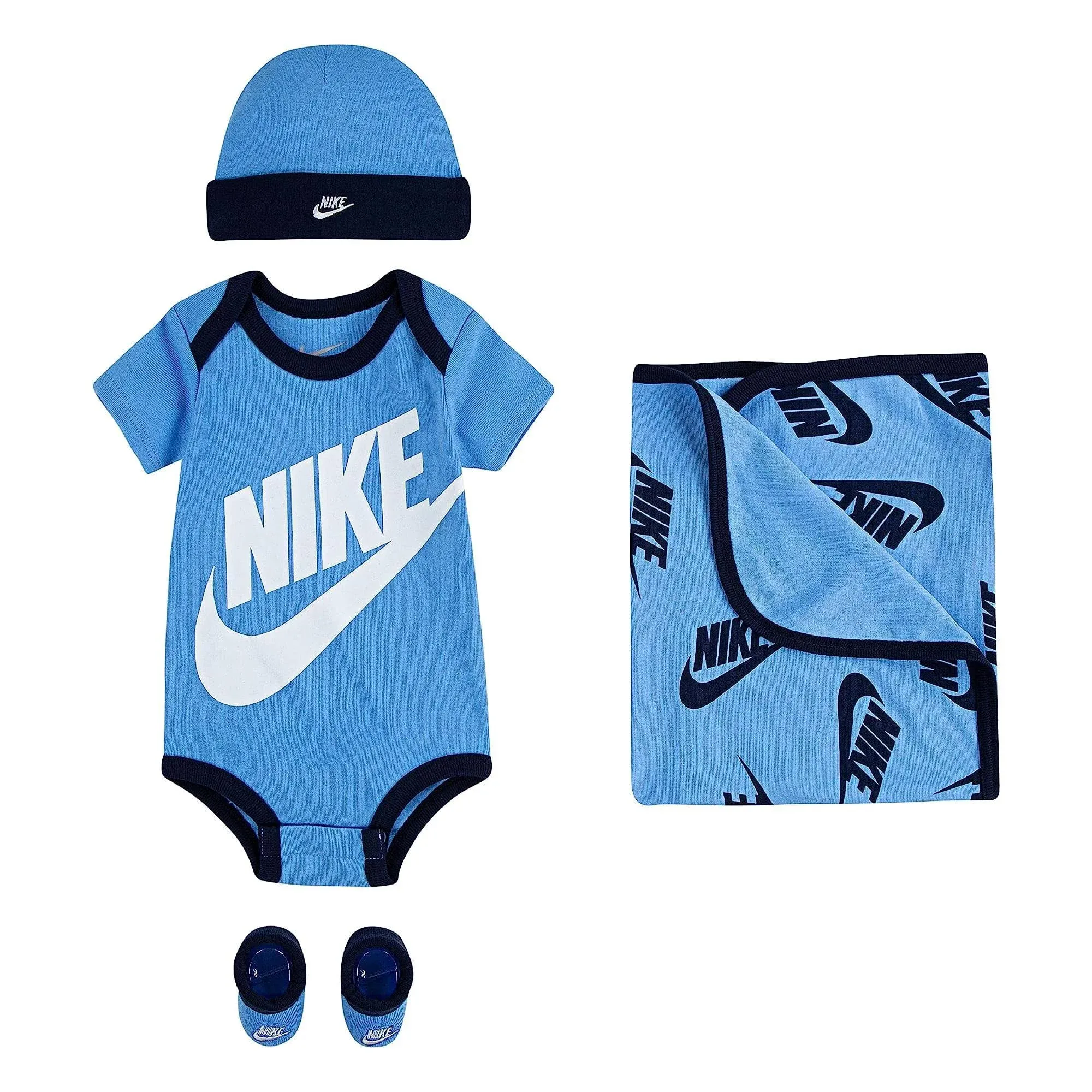 Nike Baby (0-12M) 4-Piece Set (w/ Blanket)