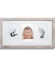 Pearhead Babyprints 4-Piece Wooden Picture Frame and Handprint Kit