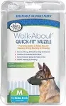 Four Paws Walk-About Quick-Fit Dog Muzzle For Medium Breeds