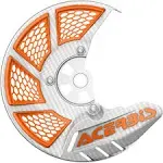 Acerbis Disc Cover x Brake Vented White/Orange