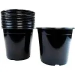 Viagrow 1 Gal. Plastic Nursery Pots (12-Pack)