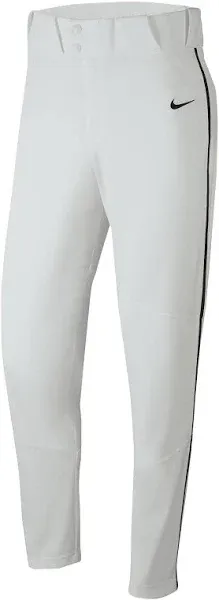 Nike Men's Vapor Select Piped Baseball Pants 2XL White | Black