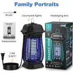 Bug Zapper Outdoor, Fly Traps for Indoors with Powerful 20W Bulb, Waterproof Fly