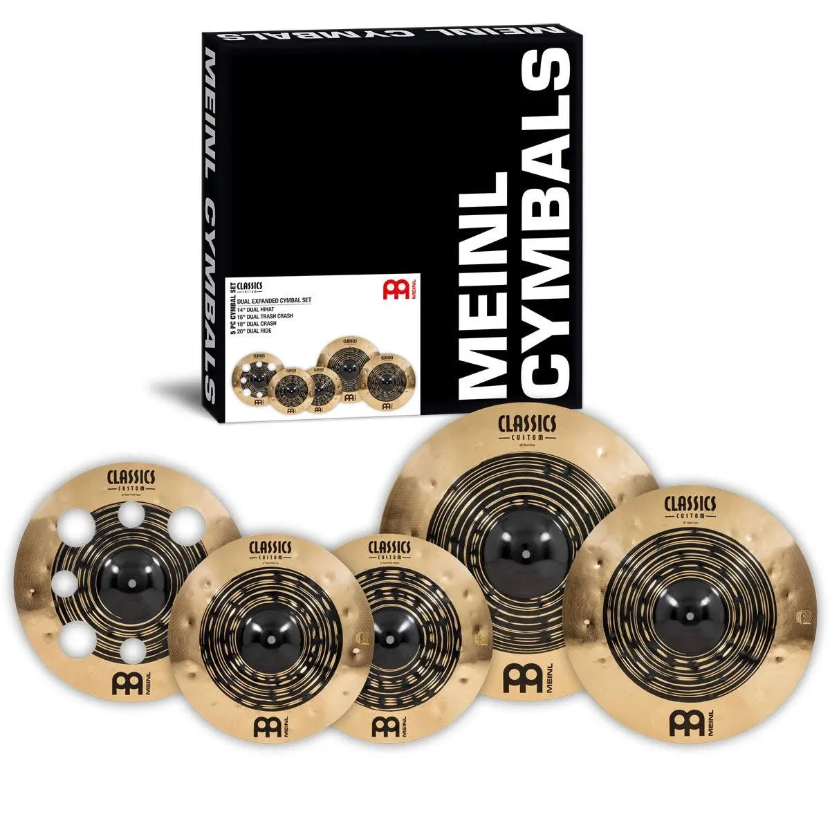 Meinl Classics Custom Dual CCDU4680 Expanded Set « Cymbal Set