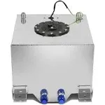 DNA MOTORING 8 Gallons Aluminum Top-Feed Fuel Cell Gas Tank 15" (L) x 12.5" (W) x 10" (H),ALU-FT-T3