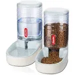 Automatic Pet Feeder Small&Medium Pets Automatic Food Feeder and Waterer Set 3.8L, Travel Supply Feeder and Water Dispenser for Dogs Cats Pets Animal