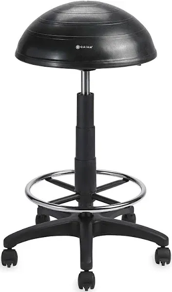 Gaiam Adjustable 33" Balance Ball Stool - Black