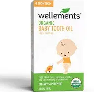 Wellements Organic Baby Tooth Oil - 0.5 oz