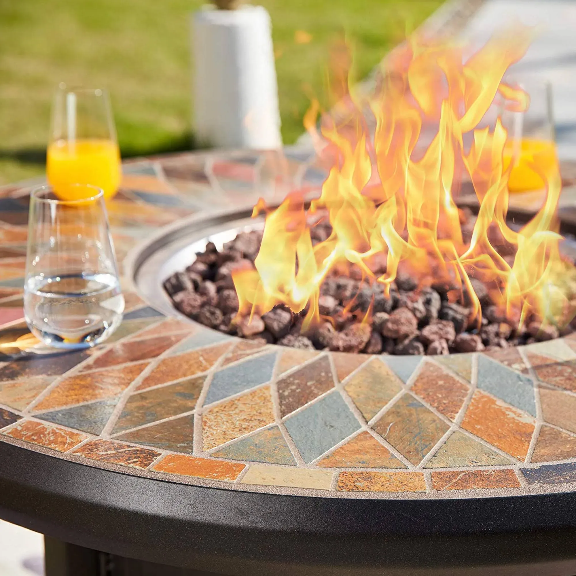 Sudbury 42" Firepit Table - Black