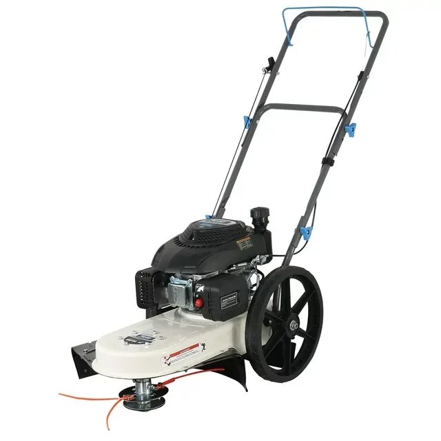 22 in. 173cc Gas Recoil Start Walk-Behind Push Field String Trimmer Mower