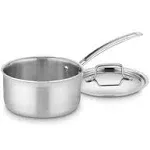 Cuisinart Classic MutliClad Pro 2qt Stainless Steel Tri-Ply Saucepan with C