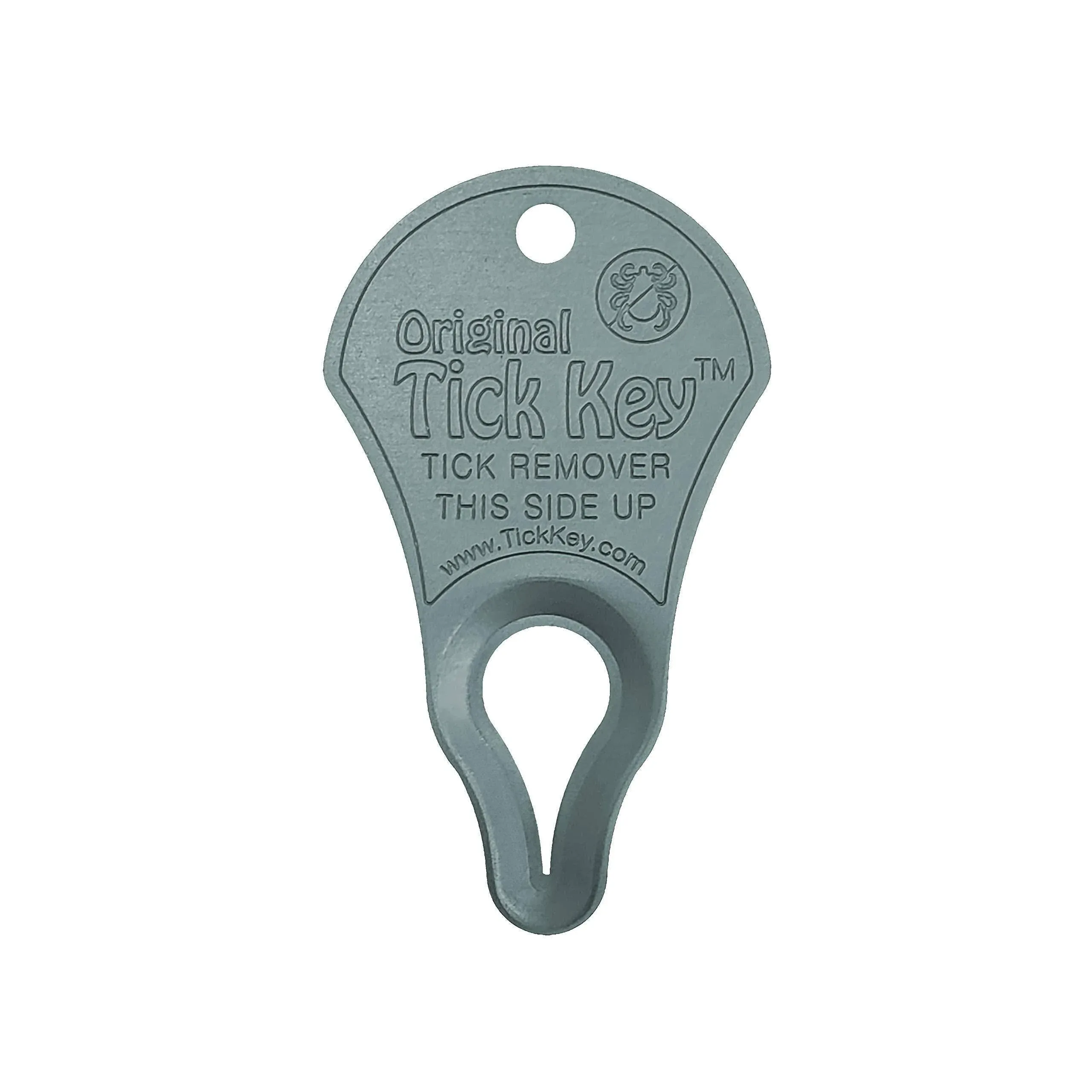 The Original Tick Key -Tick Detaching Device - Portable, Safe and Highly Effective Tick Detaching Tool (Pewter)