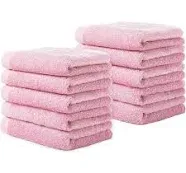 Yoofoss Luxury Washcloths Towel Set 10 Pack Baby Wash Cloth for Bathroom-Hotel-Spa-Kitchen Multi-Purpose Fingertip Towels Face Cloths